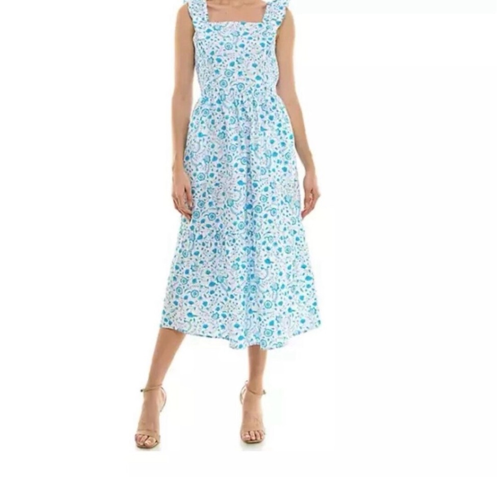 Floral Blue Dress